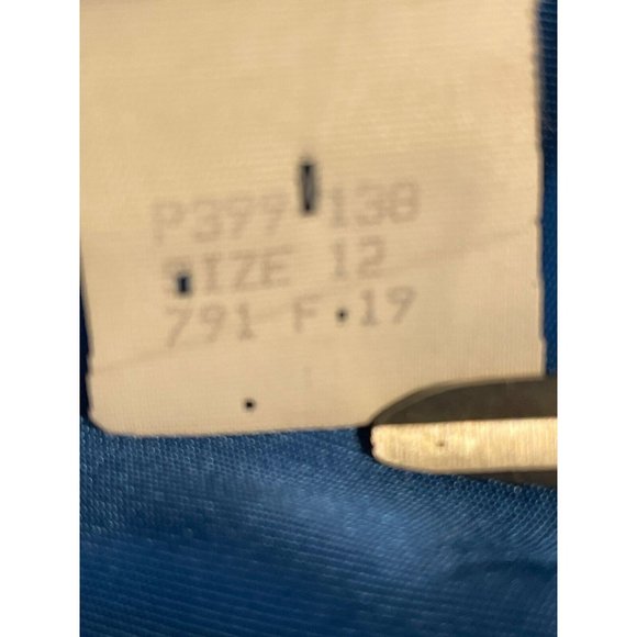 Vintage Pendleton Wool Blazer Women Size 12* Cobalt Blue Suit Jacket Teal Lining - Picture 6 of 16